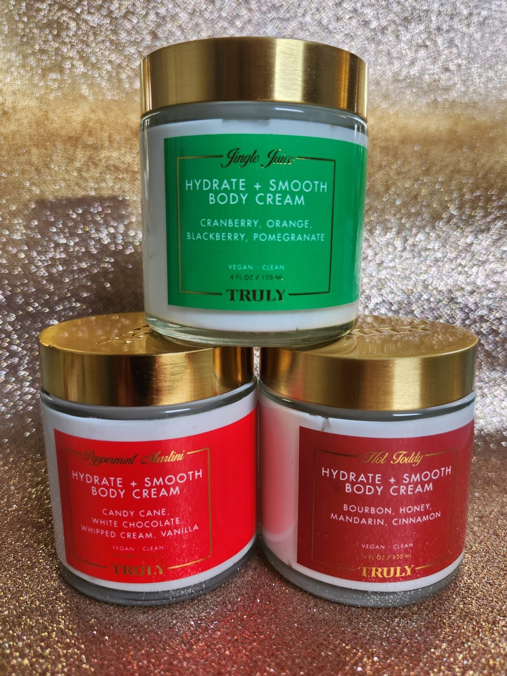 Truly Beauty Holiday Cocktail Body Creams Trio - New Without Box